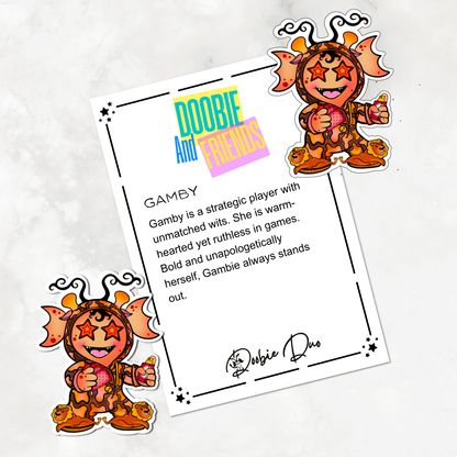 Gamby-Doobie and Friends Sticker & Magnet Collectors - Doobie Duo