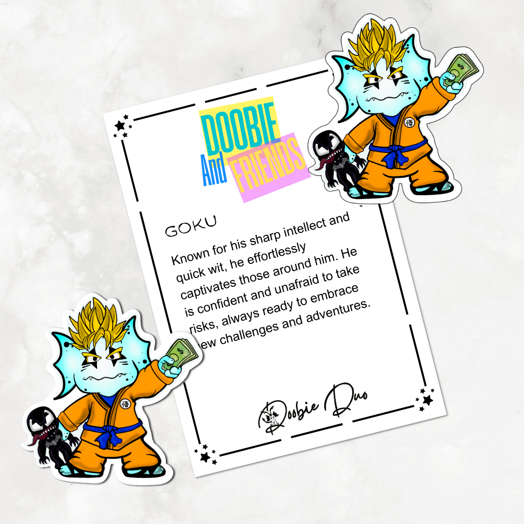 Goku-Doobie and Friends Sticker & Magnet Collectors - Doobie Duo