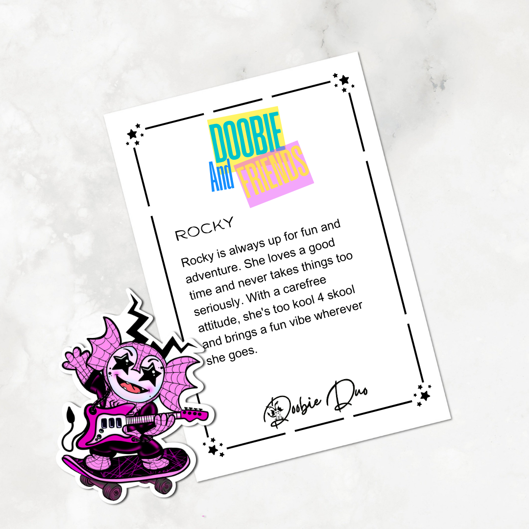 Rocky-Doobie and Friends Sticker & Magnet Collectors - Doobie Duo