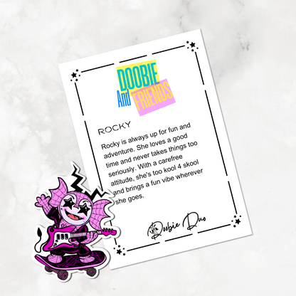 Rocky-Doobie and Friends Sticker & Magnet Collectors - Doobie Duo