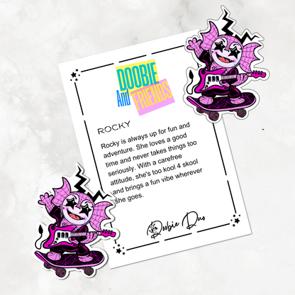 Rocky-Doobie and Friends Sticker & Magnet Collectors - Doobie Duo