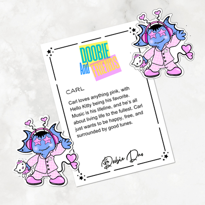 Carl-Doobie and Friends Sticker & Magnet Collectors - Doobie Duo