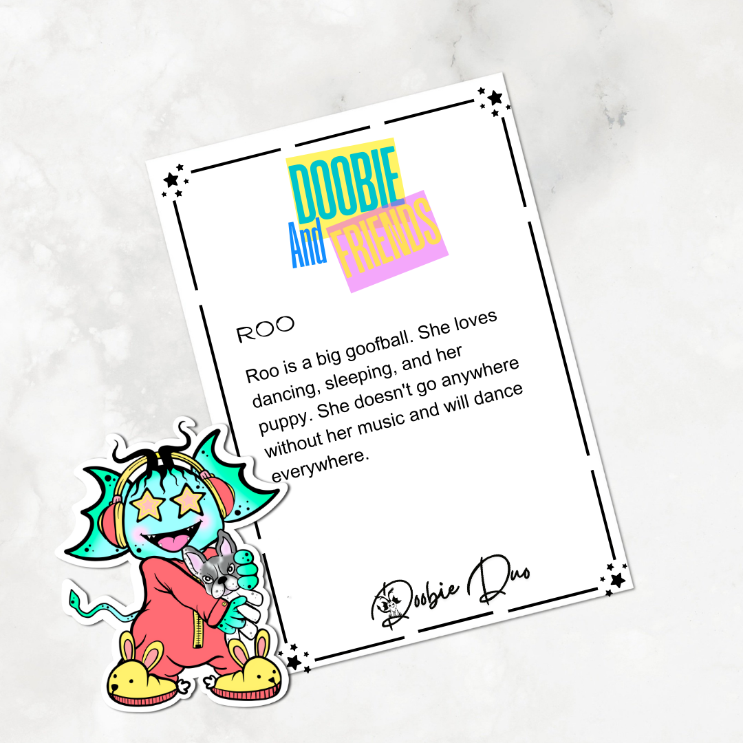 Roo-Doobie and Friends Sticker & Magnet Collectors - Doobie Duo