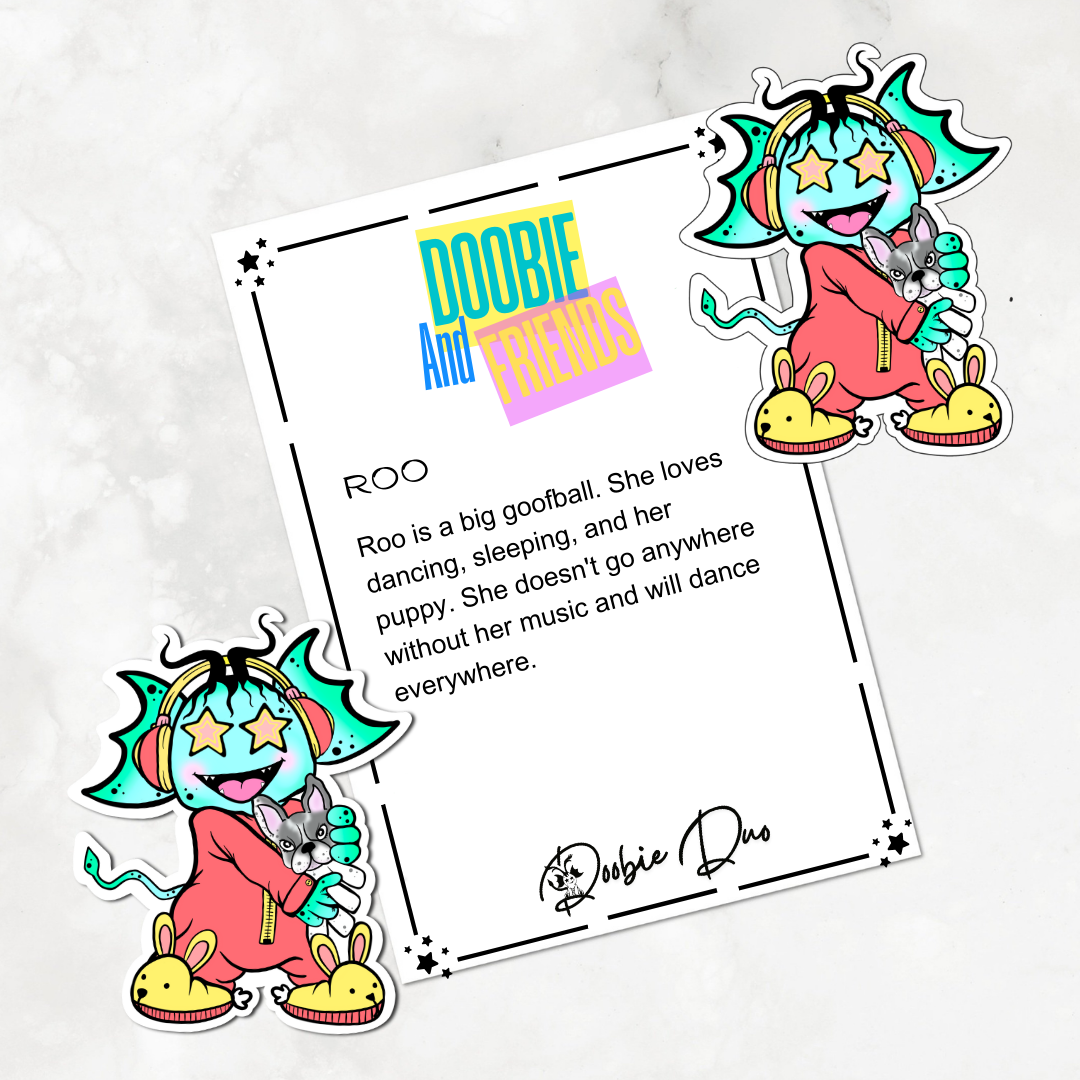 Roo-Doobie and Friends Sticker & Magnet Collectors - Doobie Duo