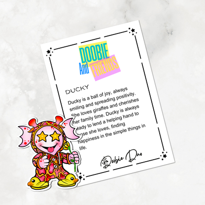 Ducky-Doobie and Friends Sticker & Magnet Collectors - Doobie Duo