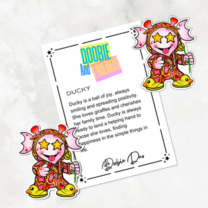 Ducky-Doobie and Friends Sticker & Magnet Collectors - Doobie Duo