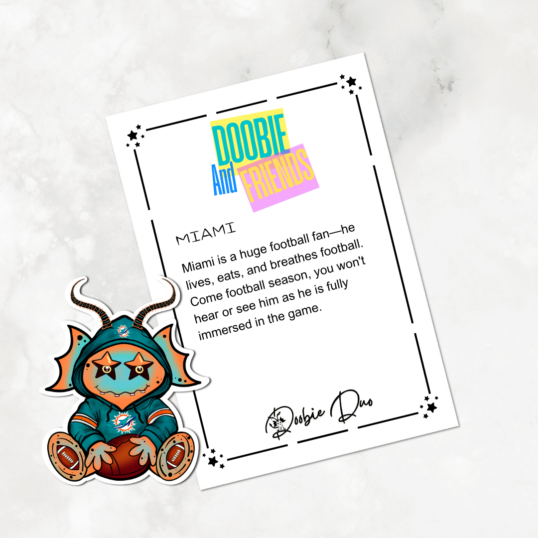 Miami-Doobie and Friends Sticker & Magnet Collectors Set - Doobie Duo