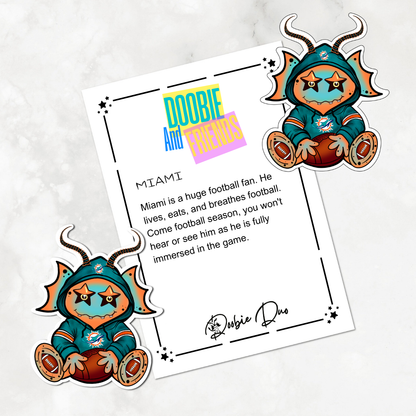 Miami-Doobie and Friends Sticker & Magnet Collectors Set - Doobie Duo