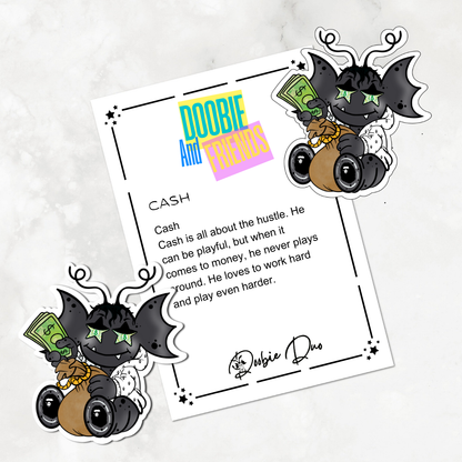 Cash-Doobie and Friends Sticker & Magnet Collectors - Doobie Duo