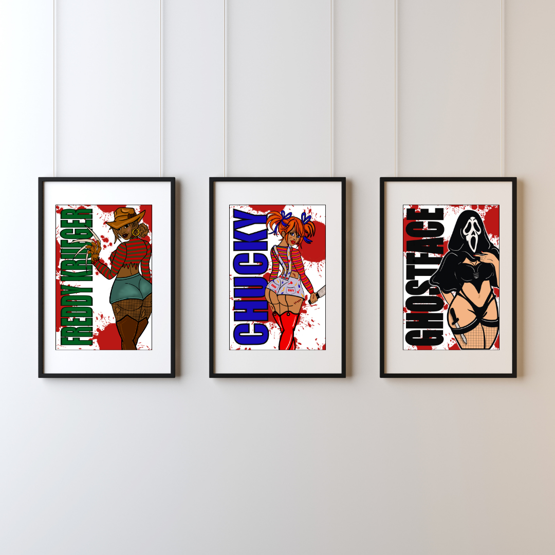 Freddy Krueger Fine Art Print -By Doobie Duo