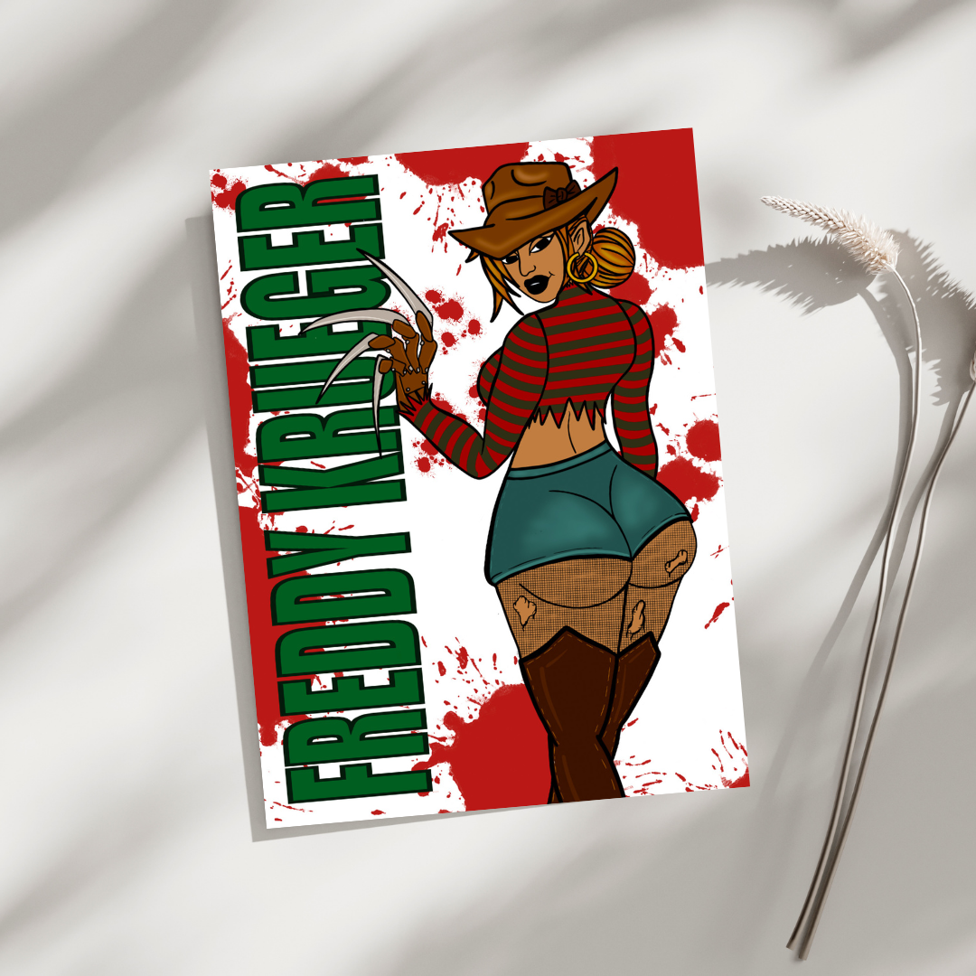 Freddy Krueger Fine Art Print -By Doobie Duo