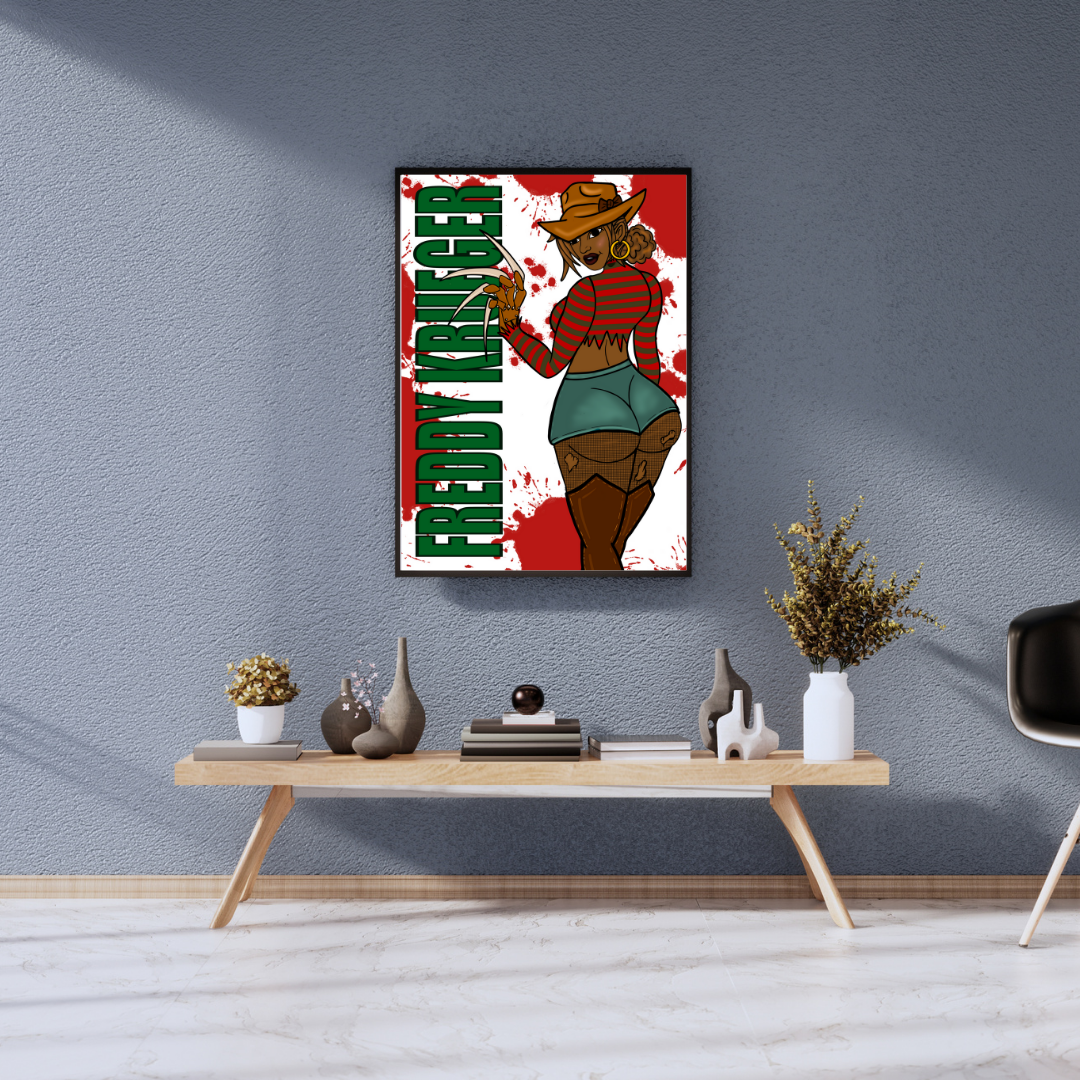Freddy Krueger Wall Art Print -By Doobie Duo