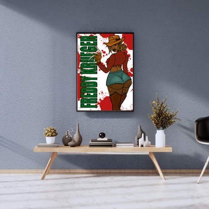 Freddy Krueger Wall Art Print -By Doobie Duo