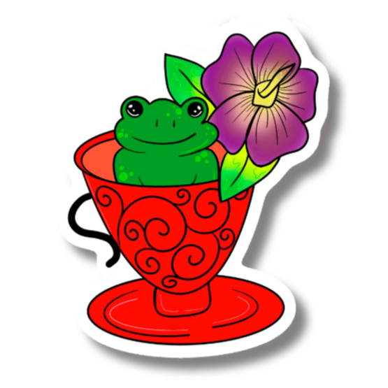 Fog in Tea Cup Sticker – Mystical Brew Collection - Doobie Duo