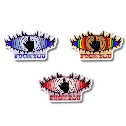 Eye Fuck You Sticker – Bold Expression Collection - Doobie Duo