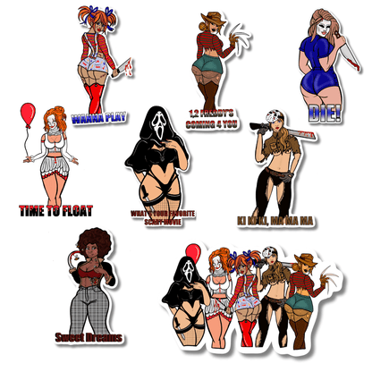 The Caked Up Killers Sticker – Spooky Chic Collection - Doobie Duo