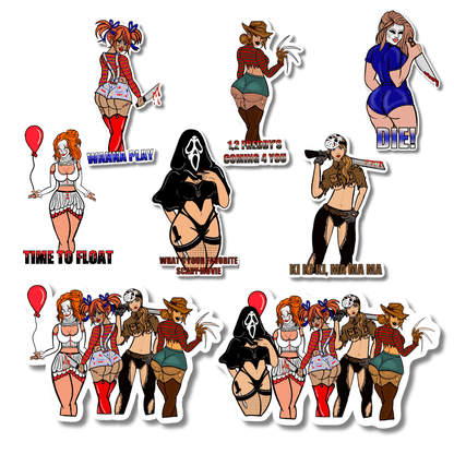The Caked Up Killers Sticker – Spooky Chic Collection - Doobie Duo