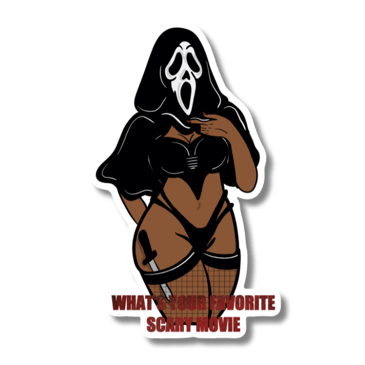 Ghostface Valentine Sticker - Doobie Duo