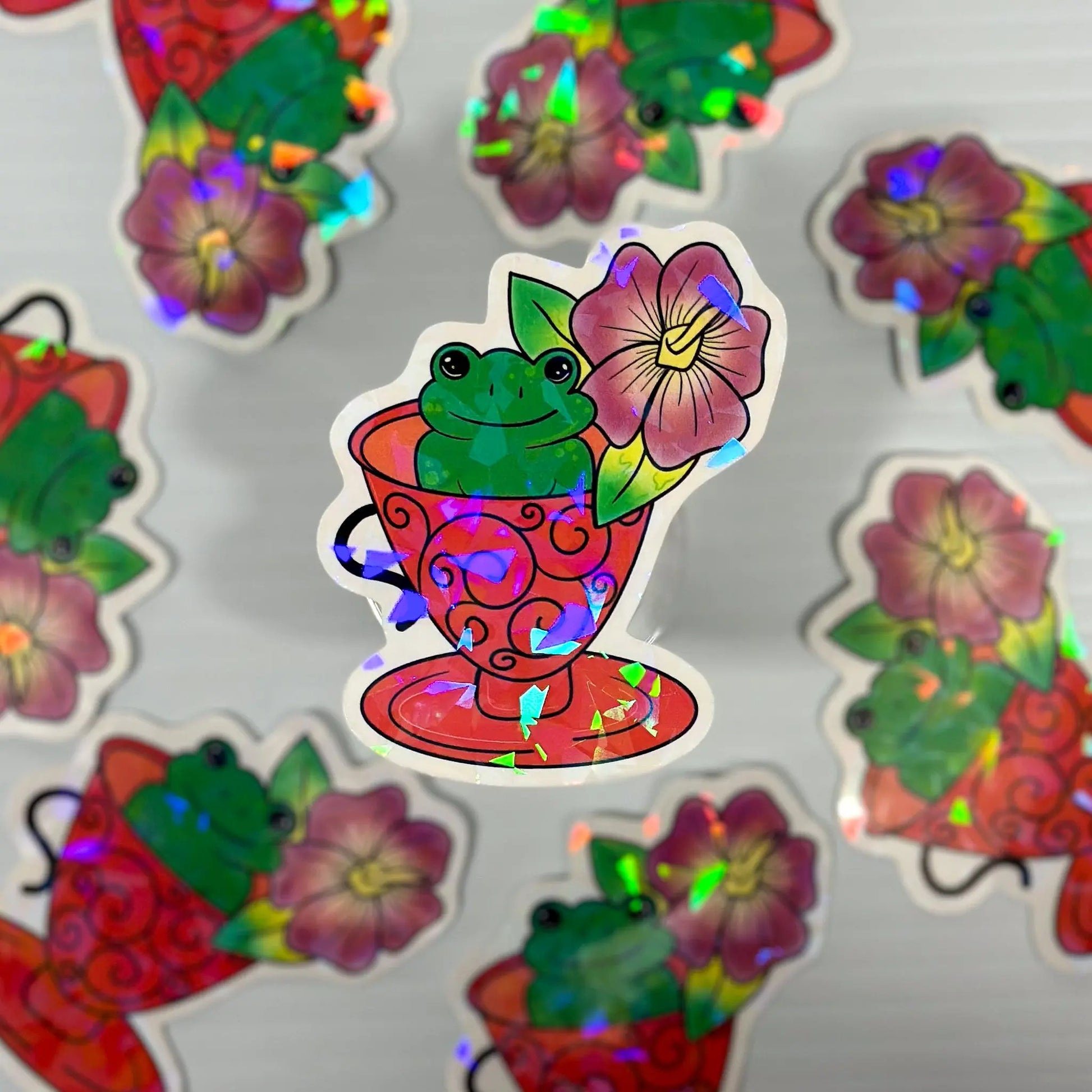 Fog in Tea Cup Sticker – Mystical Brew Collection - Doobie Duo