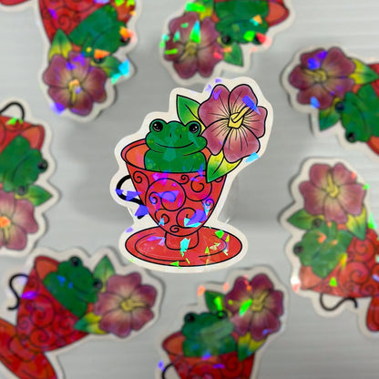 Fog in Tea Cup Sticker – Mystical Brew Collection - Doobie Duo