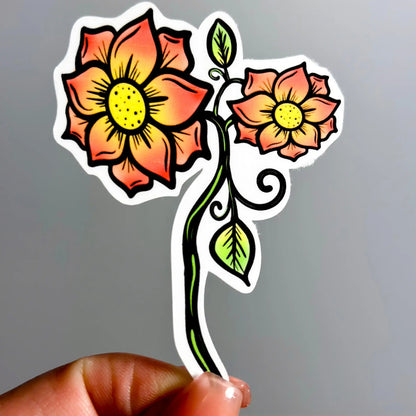 Flower Sticker – Botanical Bliss Collection - Doobie Duo