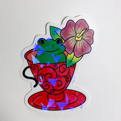 Fog in Tea Cup Sticker – Mystical Brew Collection - Doobie Duo