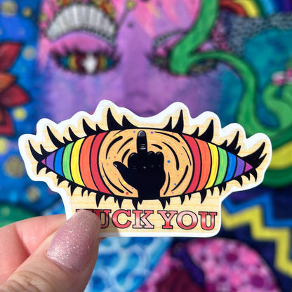 Eye Fuck You Sticker – Bold Expression Collection - Doobie Duo