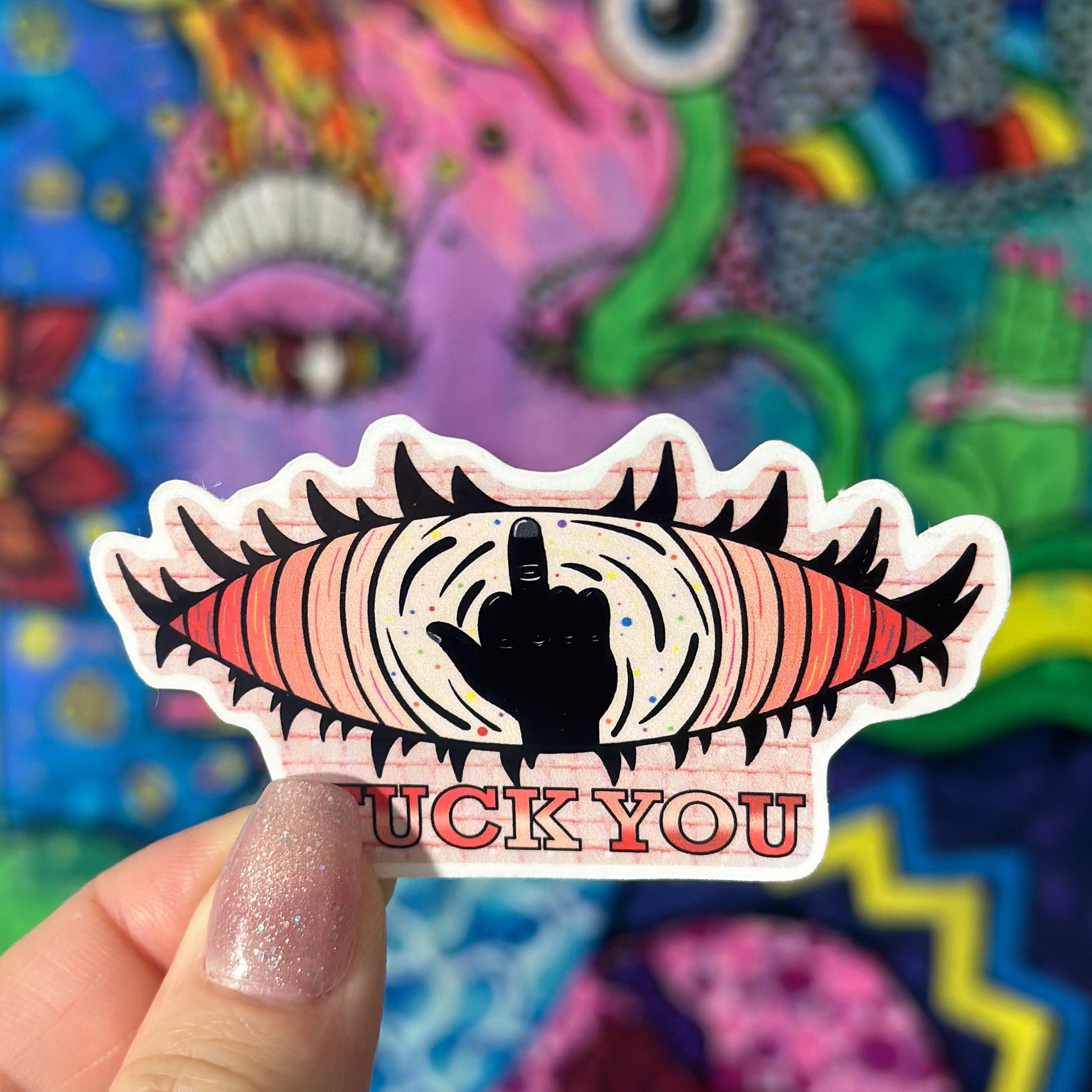 Eye Fuck You Sticker – Bold Expression Collection - Doobie Duo