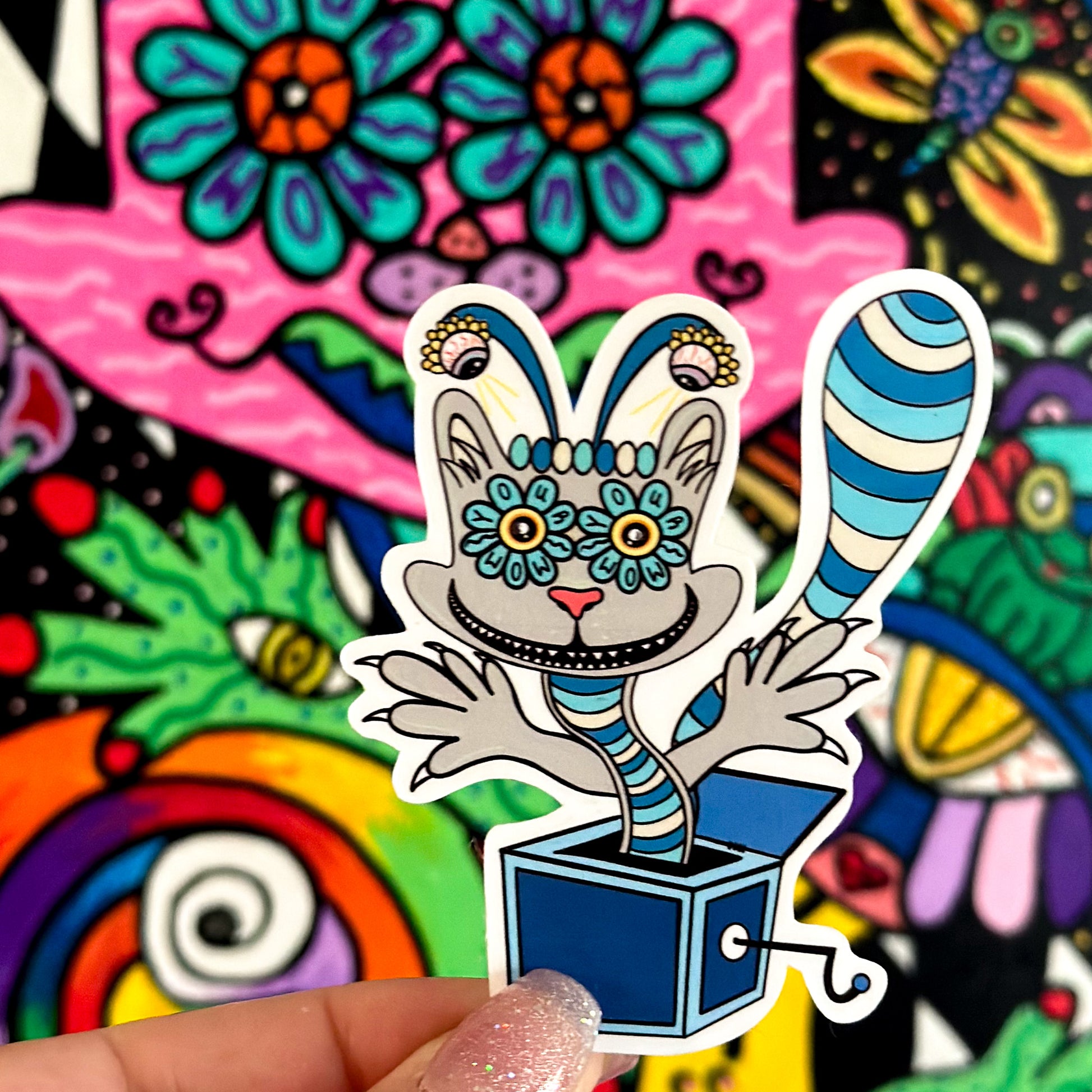 Your Mom (Cat) Sticker – Pawsitive Vibes Collection - Doobie Duo
