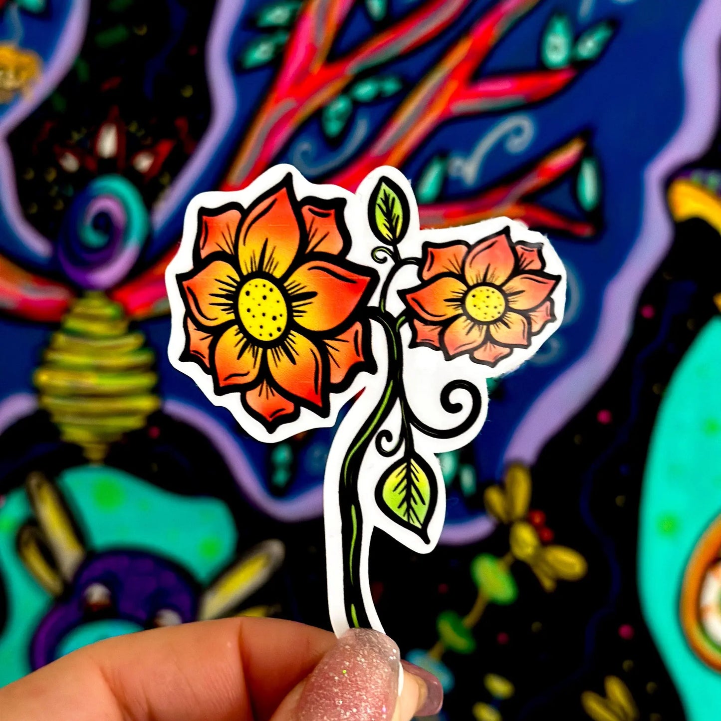 Flower Sticker – Botanical Bliss Collection - Doobie Duo