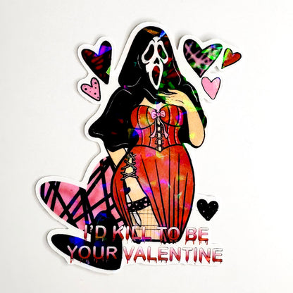 Ghostface Valentine Sticker - Doobie Duo