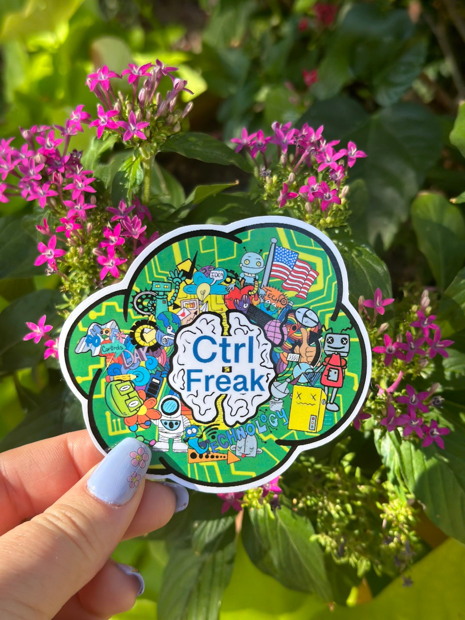 Ctrl Freak Sticker – Techie Vibes Collection - Doobie Duo