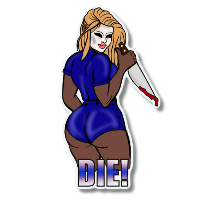 The Caked Up Killers 2.0 Sticker – Ultimate Spooky Chic Collection - Doobie Duo