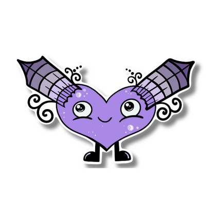 Crystal Hearts Sticker – Shimmering Love Collection - Doobie Duo