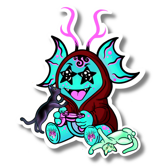 Tiki-Doobie and Friends Sticker & Magnet Collectors - Doobie Duo