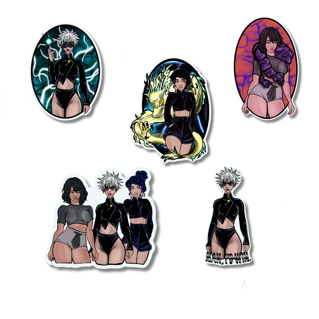 Anime Gojo Recreated Sticker – Anime Legends Collection - Doobie Duo