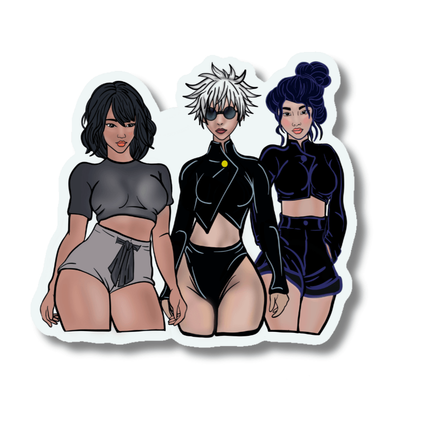 Anime Gojo Recreated Sticker – Anime Legends Collection - Doobie Duo