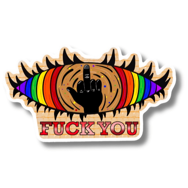 Eye Fuck You Sticker – Bold Expression Collection - Doobie Duo
